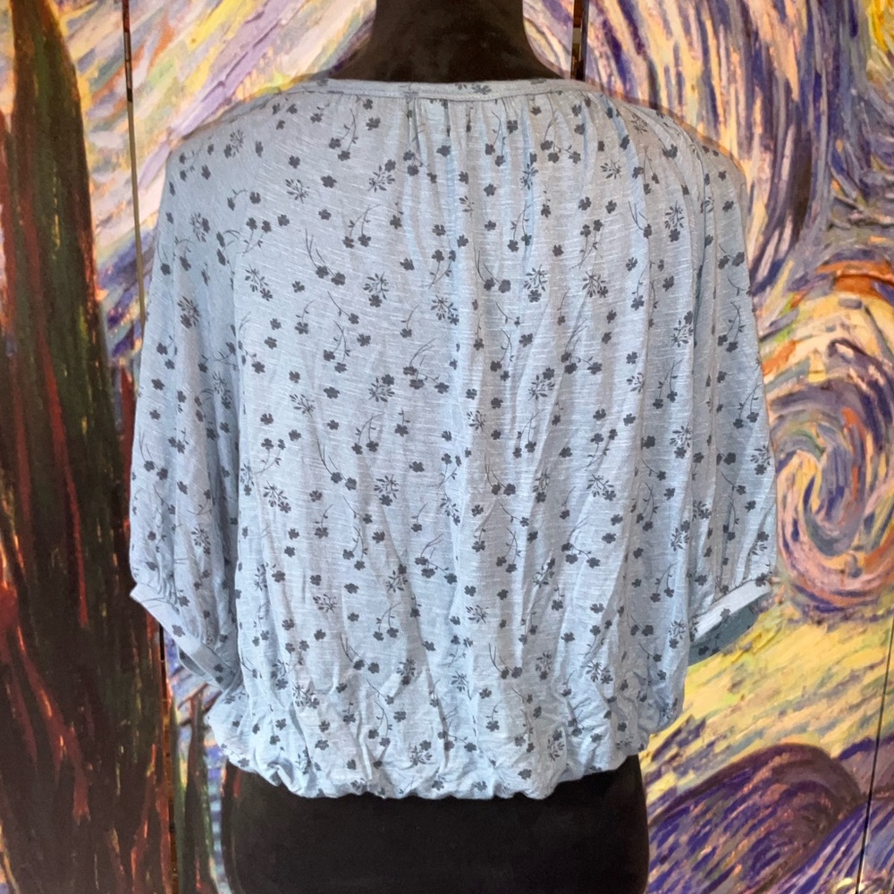 Lucky Brand small blue peasant top - Picture 3 of 3